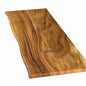 6 ft L x 25 in D Finished Saman Solid Wood Butcher Block Countertop in with Live Edge