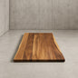 Hampton Bay 8 ft L x 25 in D Finished Saman Solid Wood Butcher Block Countertop With Live Edge saman 8ft
