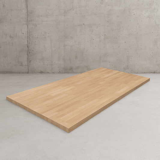 6 ft. L x 39 in. D Finished Saman Solid Wood Butcher Block Island Countertop in with Live Edge