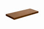 HARDWOOD REFLECTIONS Solid Wood Butcher Block Shelf 48 in W X 12 in D X 1 5 in H in Walnut Stain Hevea UV Finish
