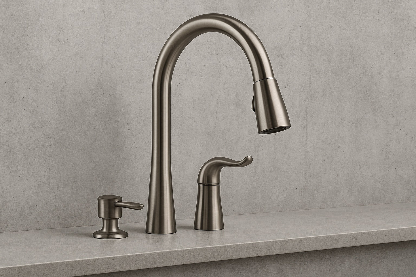 Delta Kate Single-Handle Pull-Down Sprayer Kitchen Faucet with MagnaTite Docking and Soap Dispenser in Stainless