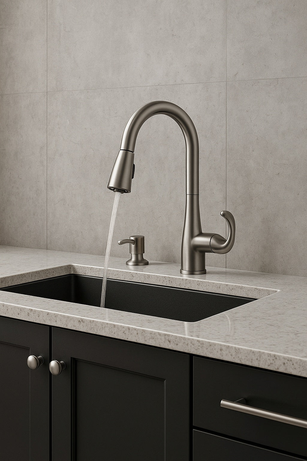 Delta Kate Single-Handle Pull-Down Sprayer Kitchen Faucet with MagnaTite Docking and Soap Dispenser in Stainless