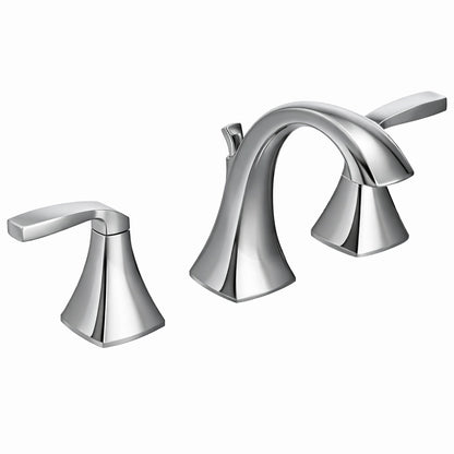 MOEN Voss 8 in Widespread 2 Handle High Arc Bathroom Faucet Trim Kit in Chrome Valve Not Included T6905