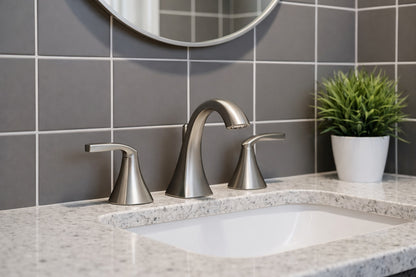MOEN Voss 8 in Widespread 2 Handle High Arc Bathroom Faucet Trim Kit in Chrome Valve Not Included T6905