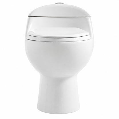 Swiss Madison Chateau 1 Piece 1 1 1 6 GPF Dual Flush Elongated Toilet in White SM 1T803