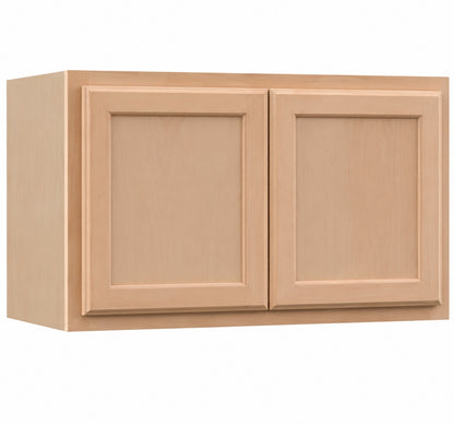 Hampton Bay Recessed Panel 30 in W x 12 in D x 15 in H Assembled Wall Bridge Cabinet in Unfinished