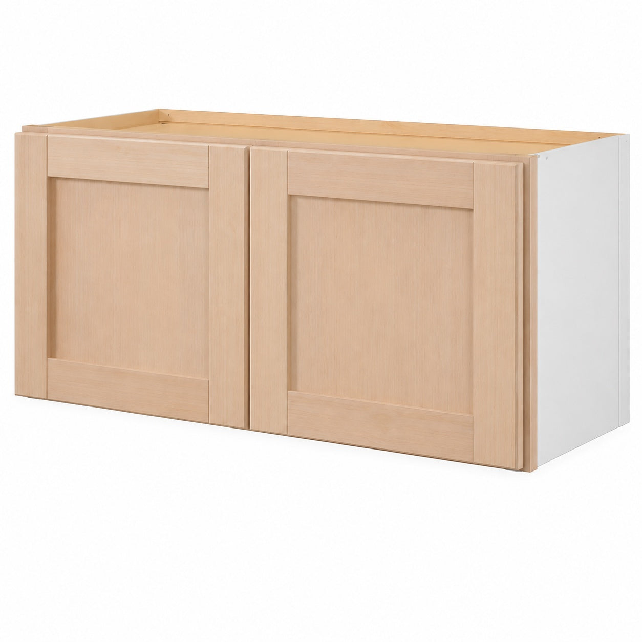 Hampton Bay Recessed Panel 30 in W x 12 in D x 15 in H Assembled Wall Bridge Cabinet in Unfinished