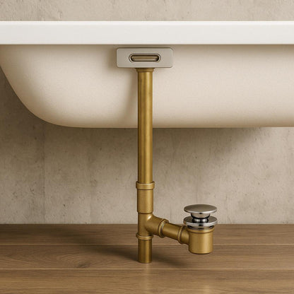 American Standard Max 1-1/2 in. Brass Deep Soak Drain in Satin Nickel
