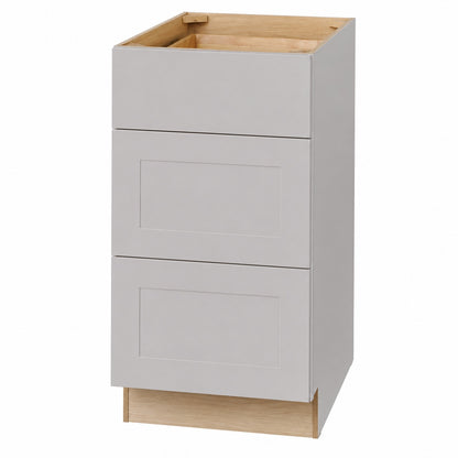 Hampton Bay Avondale 18 in W x 24 in D x 34 5 in H Ready to Assemble Plywood Shaker Drawer Base Kitchen Cabinet in Dove Gray