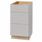 Hampton Bay Avondale 18 in W x 24 in D x 34 5 in H Ready to Assemble Plywood Shaker Drawer Base Kitchen Cabinet in Dove Gray