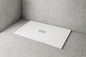 32 in. W x 60 in. L x 1.125 in. H Alcove Solid Composite Stone Shower Pan Base with Center Drain in White Sand