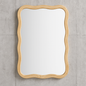 Medium Wavy Natural Wood Framed Mirror (24 in. W x 36 in. H) 843440141557 Home Decorators Collection