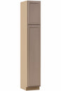 Hampton Bay 18 in W x 24 in D x 90 in H Assembled Pantry Kitchen Cabinet in Unfinished with Recessed Panel