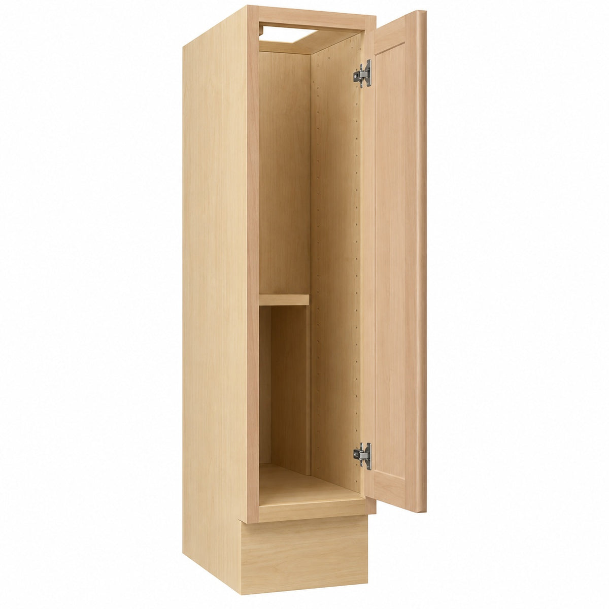 Hampton Bay Recessed Panel 9 in W x 24 in D x 34 5 in H Assembled Full Height Door Base Kitchen Cabinet in Unfinished KBF09 UF