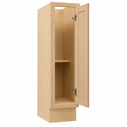 Hampton Bay Recessed Panel 9 in W x 24 in D x 34 5 in H Assembled Full Height Door Base Kitchen Cabinet in Unfinished KBF09 UF