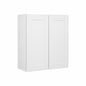 Hampton Bay Shaker 27 in W x 12 in D x 30 in H Assembled Wall Kitchen Cabinet in Satin White