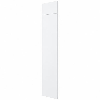 Hampton Bay Hampton Shaker 24 in W x 84 in H x 1 5 in D Kitchen Cabinet Refrigerator End Panel Kit in Satin White KAREP SW