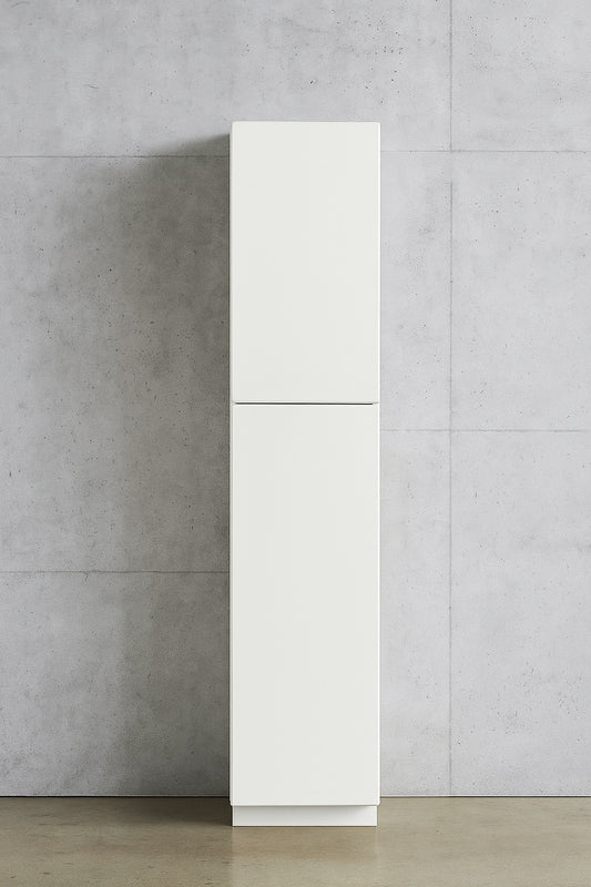 Hampton 18 in. W x 24 in. D x 90 in. H Assembled Pantry Kitchen Cabinet in Satin White