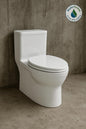 Aquia IV 12 in. Rough In 2-Piece 0.9/1.28 GPF Dual Flush Elongated Toilet Comfort Height in Cotton White Seat Included
