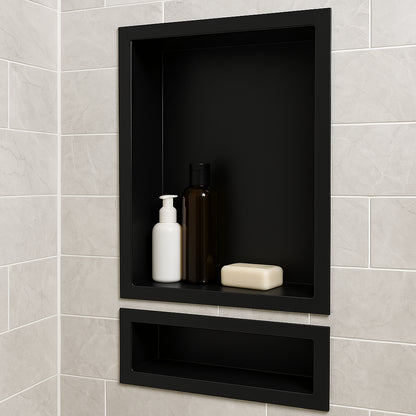 Tile Redi Redi Niche 16 in. W x 26 in. H x 4 in. D Shampoo - Soap Double Niche Set