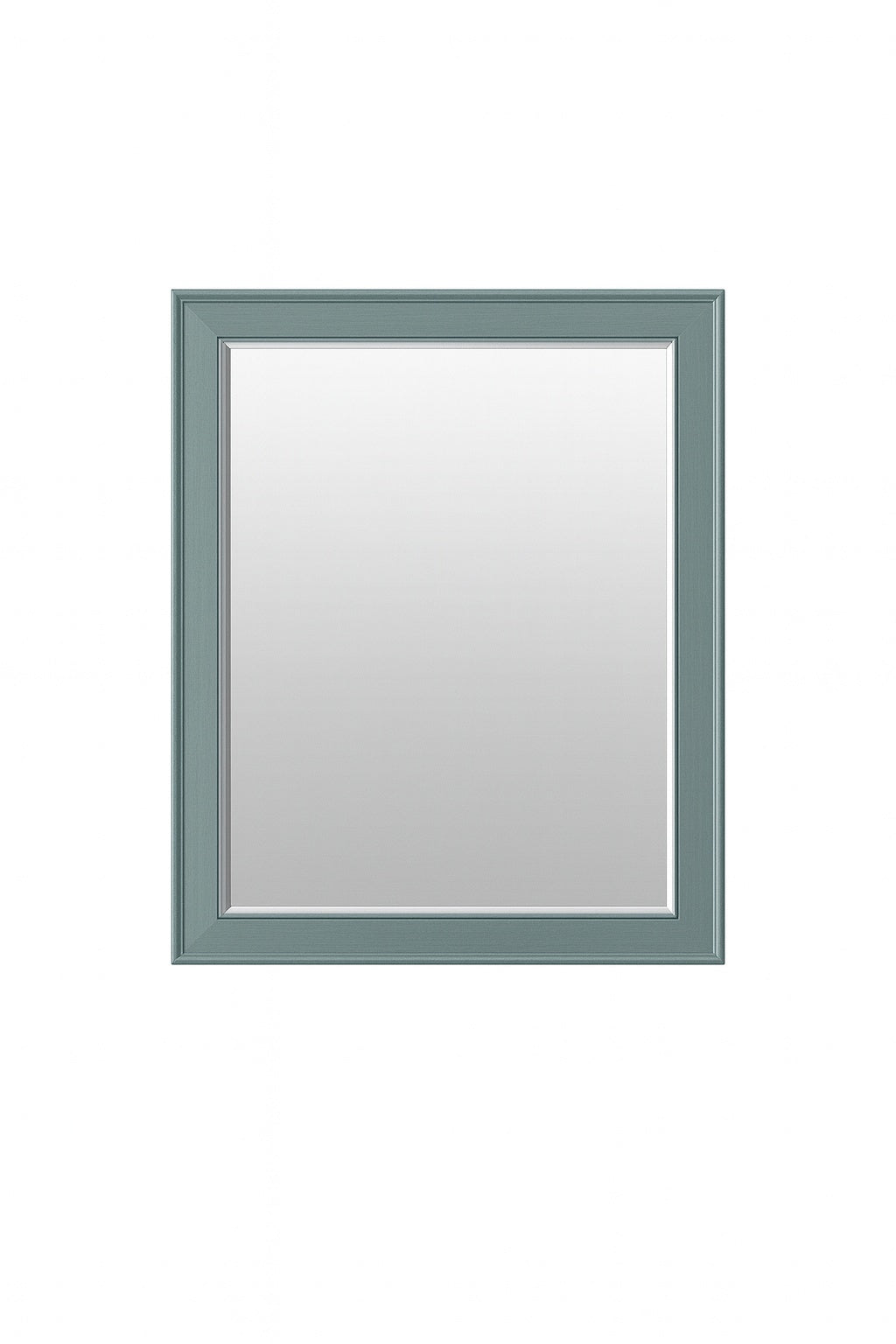 Home Decorators Collection Beverly 24 in W x 32 in H Rectangular Wood Framed Wall Bathroom Vanity Mirror in Aegean Teal