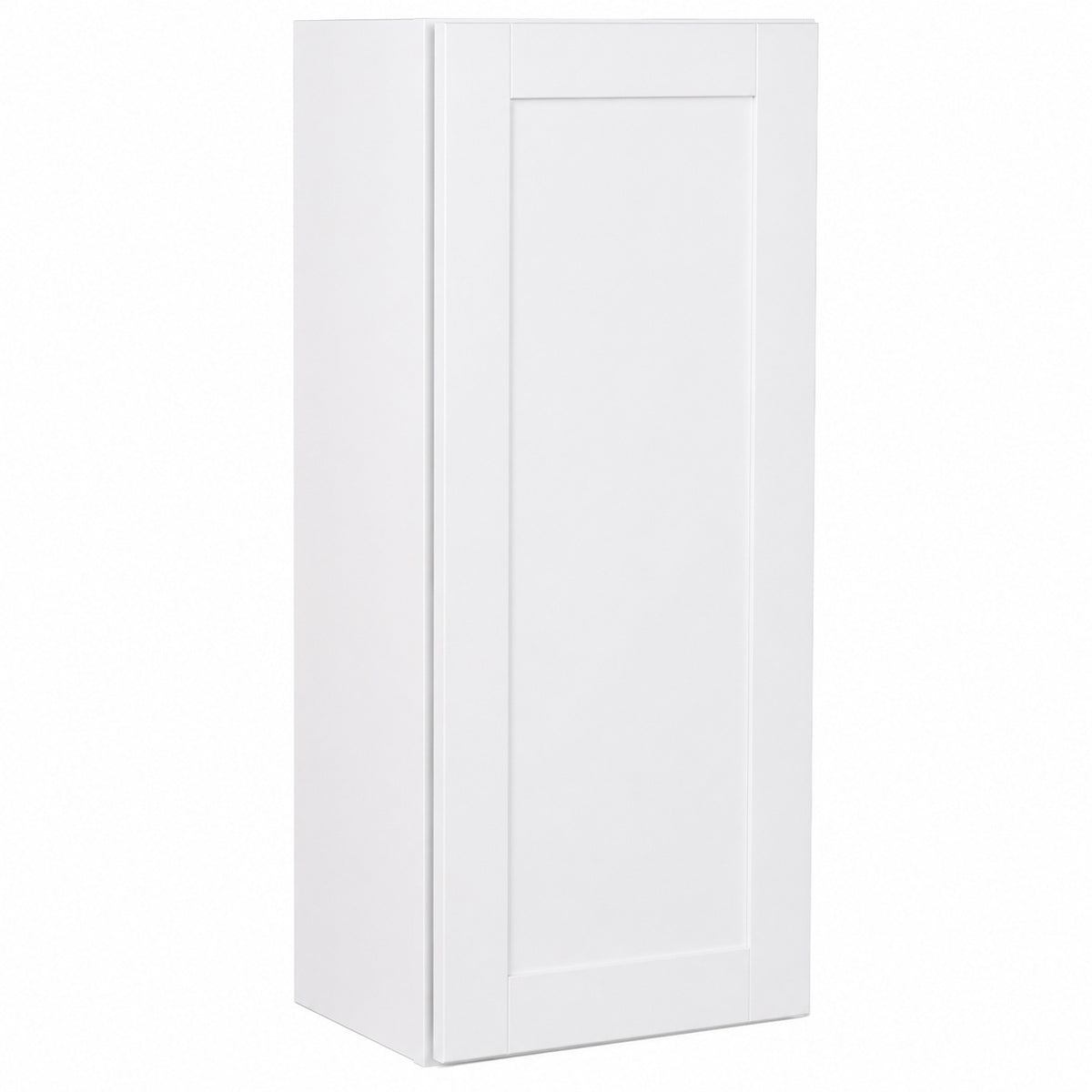 Hampton Bay Shaker 18 in W x 12 in D x 42 in H Assembled Wall Kitchen Cabinet in Satin White KW1842 SSW