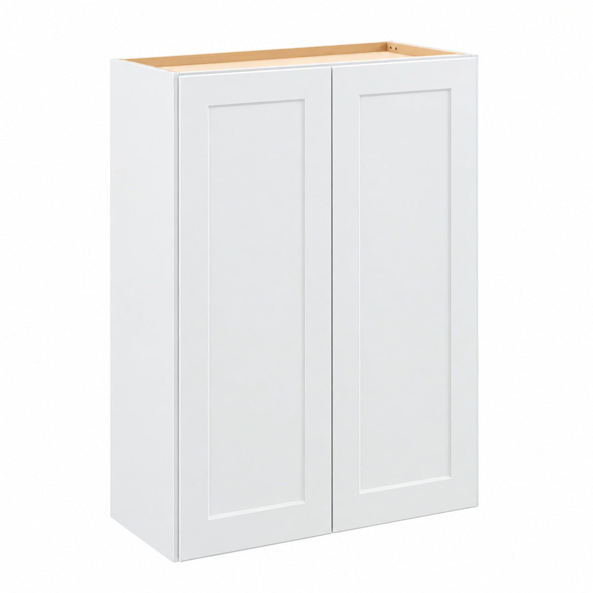 Hampton Bay Shaker 30 in W x 12 in D x 42 in H Assembled Wall Kitchen Cabinet in Satin White KW3042 SSW