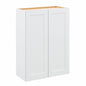Hampton Bay Shaker 30 in W x 12 in D x 42 in H Assembled Wall Kitchen Cabinet in Satin White KW3042 SSW