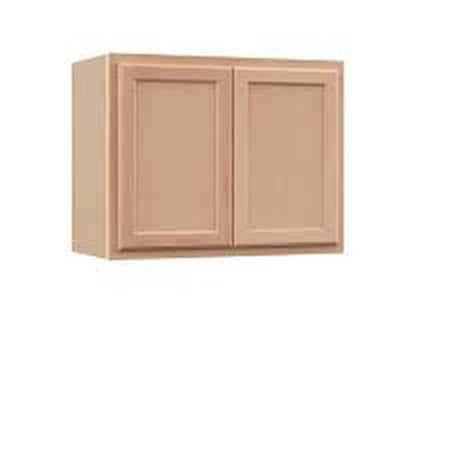 Hampton Bay Recessed Panel 30 in W x 12 in D x 24 in H Assembled Wall Bridge Cabinet in Unfinished