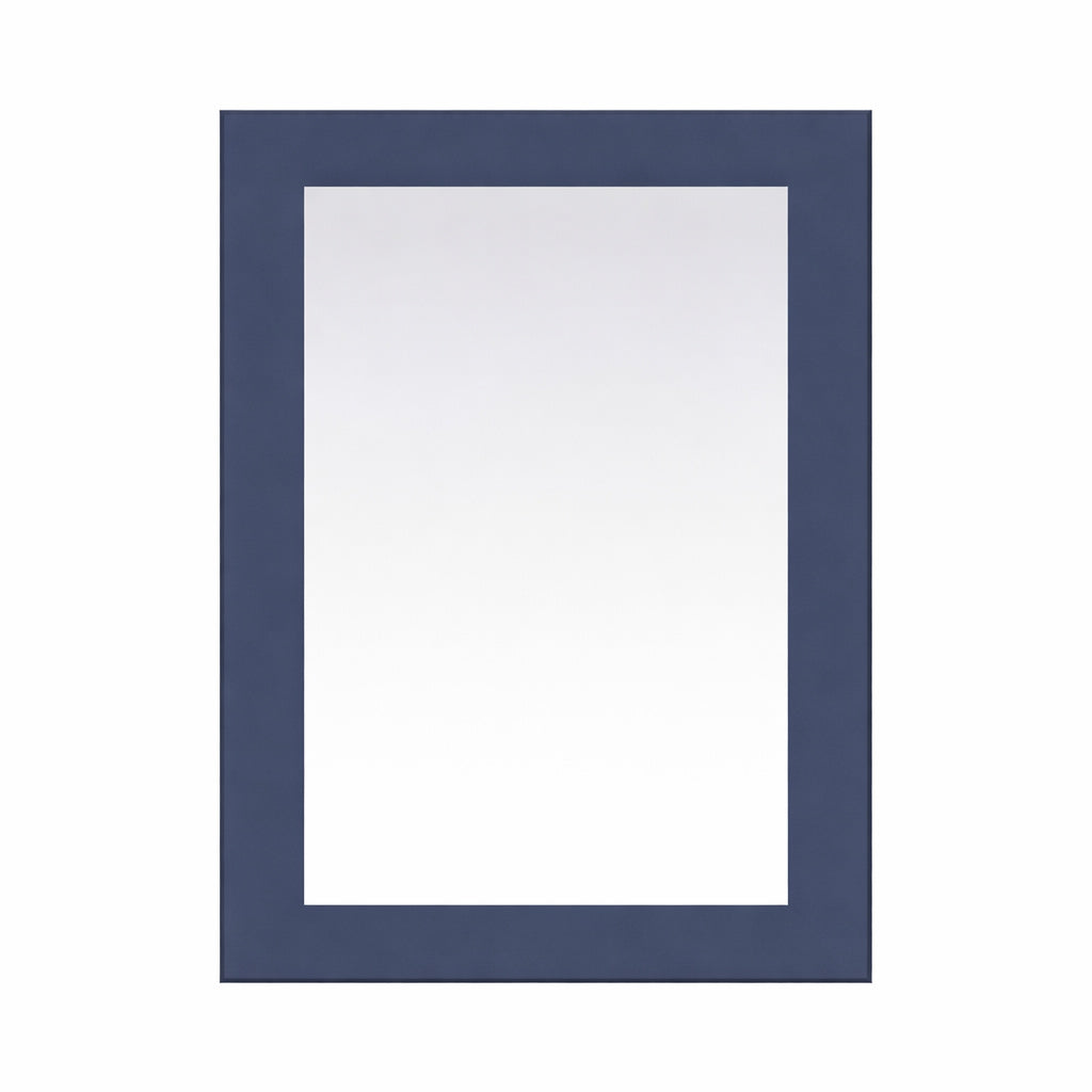 Home Decorators Collection Sonoma 22 in W x 30 in H Rectangular Framed Wall Mount Bathroom Vanity Mirror in Midnight Blue Sonoma