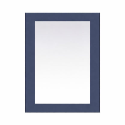 Home Decorators Collection Sonoma 22 in W x 30 in H Rectangular Framed Wall Mount Bathroom Vanity Mirror in Midnight Blue Sonoma