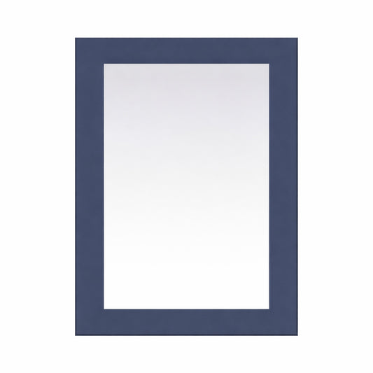 Home Decorators Collection Sonoma 22 in W x 30 in H Rectangular Framed Wall Mount Bathroom Vanity Mirror in Midnight Blue Sonoma