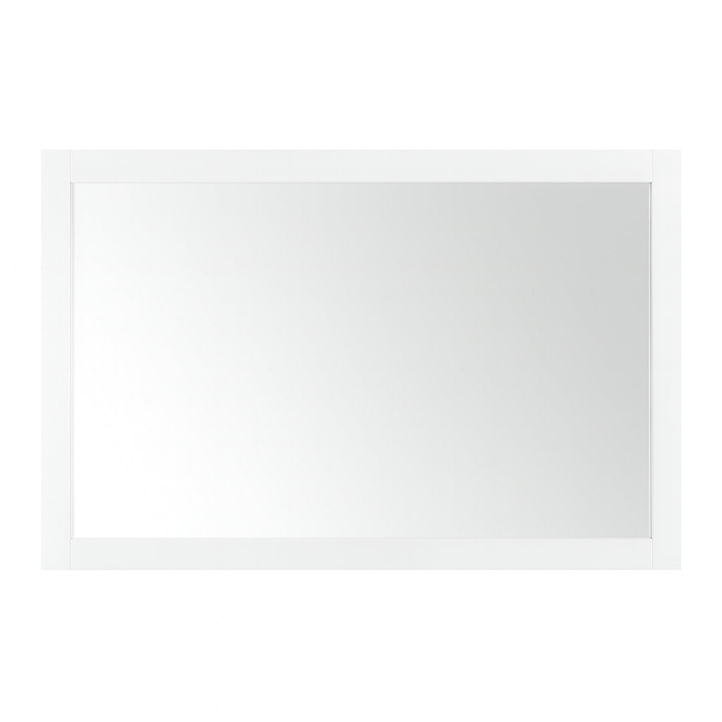 Home Decorators Collection Caville 60 in. W x 32 in. H Rectangular Framed Wall Mount Bathroom Vanity Mirror in White