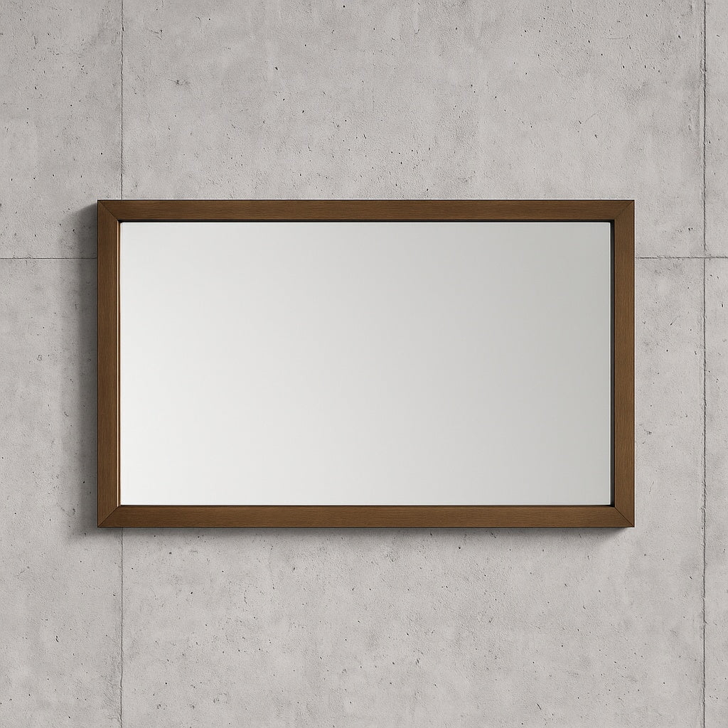 Home Decorators Collection Caville 60 in. W x 32 in. H Rectangular Framed Wall Mount Bathroom Vanity Mirror in Almond Toffee