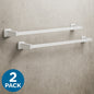 (2 Pack) Futura 24 in. Wall Mounted Towel Bar Bath Hardware Accessory in Polished Chrome D2424PC 2PK