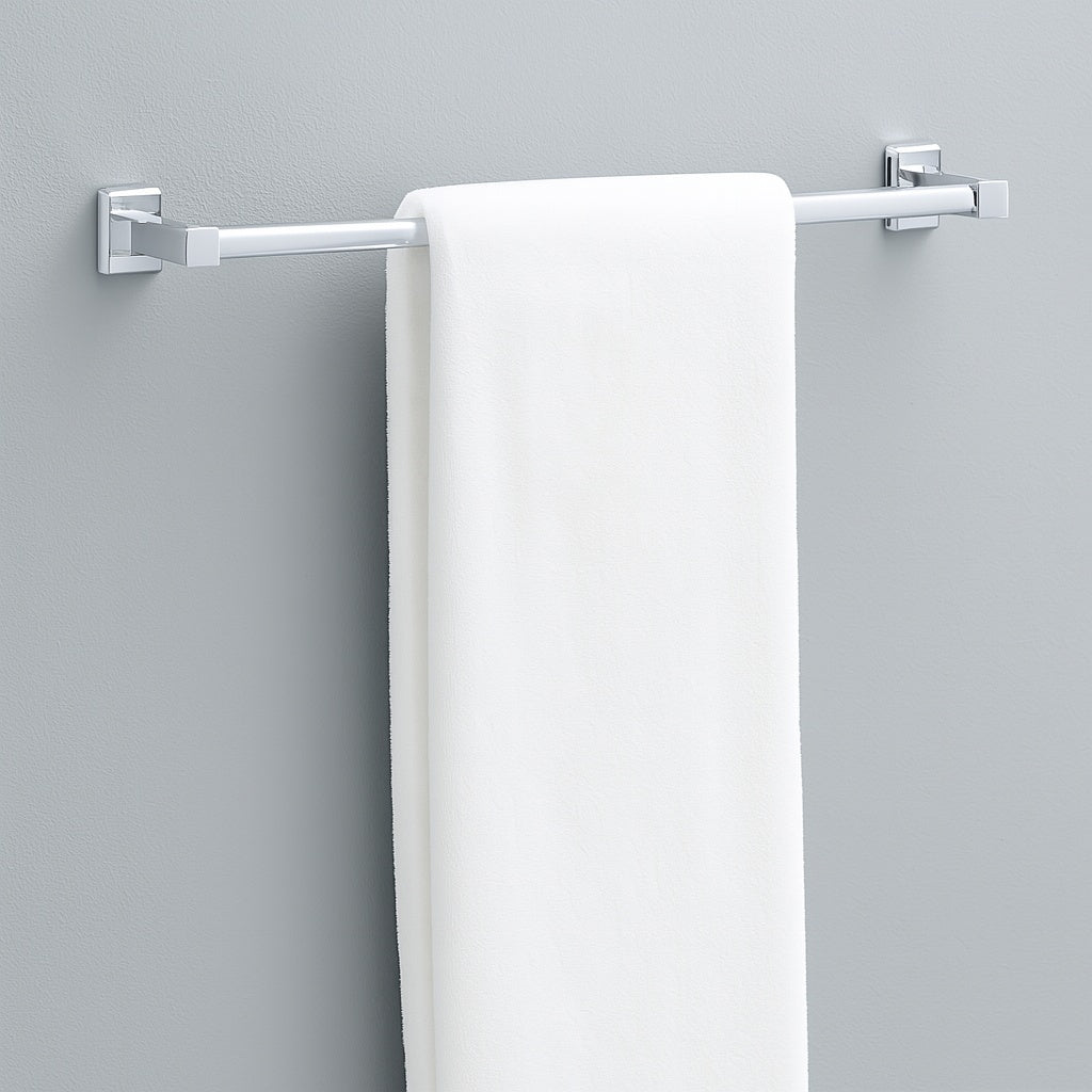 (2 Pack) Futura 24 in. Wall Mounted Towel Bar Bath Hardware Accessory in Polished Chrome D2424PC 2PK