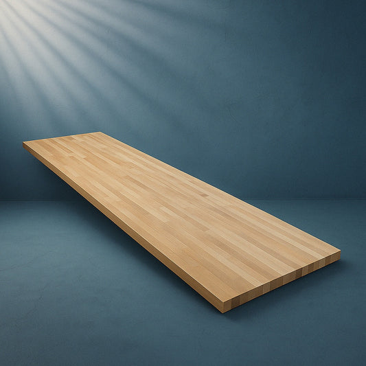 4 ft. L x 25 in. D Unfinished Teak Solid Wood Butcher Block Countertop With Square Edge 8936207230006 Hampton Bay