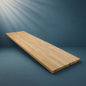 4 ft. L x 25 in. D Unfinished Teak Solid Wood Butcher Block Countertop With Square Edge 8936207230006 Hampton Bay