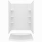 American Standard American Standard Ovation Curve 48 in L x 30 in W x 72 in H Alcove Shower Kit with Shower Wall and Shower Pan in Artic White