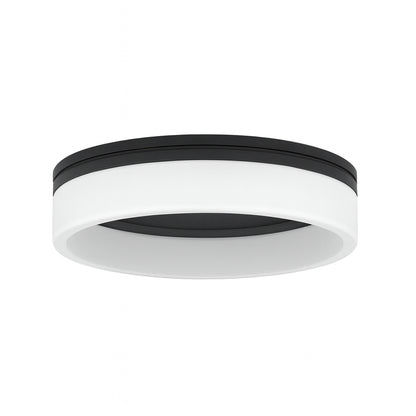 Home Decorators Collection 13.80 in. Black LED Flush Mount