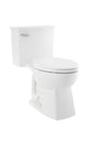Glacier Bay Glacier Bay Power Flush 12 inch Rough In One Piece 1 28 GPF Single Flush Elongated Toilet in White Seat Included