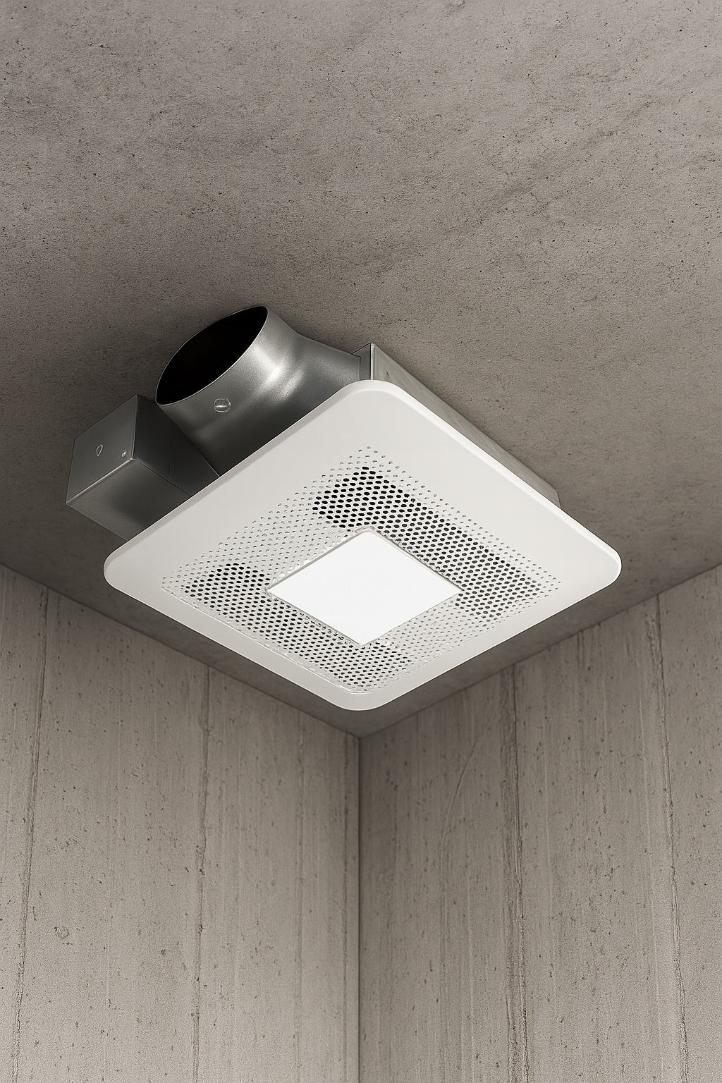 WhisperThin DC LED Pick-A-Flow 80 -100 CFM Ceiling/Wall Bathroom Exhaust Fan, 3-3/8 in. Low Profile Housing