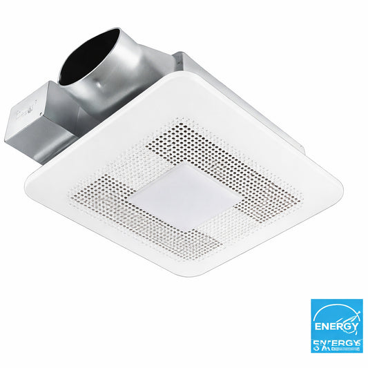 Panasonic WhisperThin DC LED Pick A Flow 80 100 CFM Ceiling Wall Bathroom Exhaust Fan 3 3 8 in Low Profile Housing