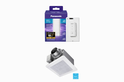 Panasonic Whisper Choice DC Pick A Flow 80 110 CFM Ceiling Bathroom Exhaust Fan with Flex Z Fast Bracket