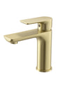 UKISHIRO Single Handle Single Hole Bathroom Faucet with Spot Resistant in Brushed Gold