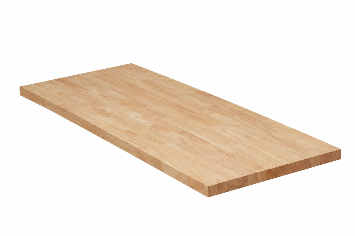 Hampton Bay 4 ft L x 25 in D Unfinished Hevea Solid Wood Butcher Block Countertop with Standard Edge THD HBU 0001