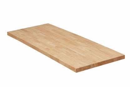 Hampton Bay 4 ft L x 25 in D Unfinished Hevea Solid Wood Butcher Block Countertop with Standard Edge THD HBU 0001