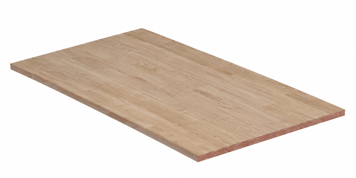 Hampton Bay 6 ft L x 39 in D Unfinished Hevea Butcher Block Countertop Island with Standard Edge THD HBU 0003