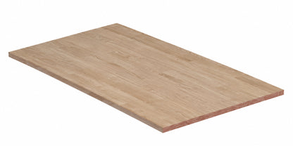 Hampton Bay 6 ft L x 39 in D Unfinished Hevea Butcher Block Countertop Island with Standard Edge THD HBU 0003