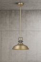 Electric Sutton 1 Light Matte Brass Indoor Pendant Light with Textured Socket 65475